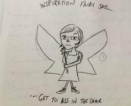 The inspiration fairy - a writers friend